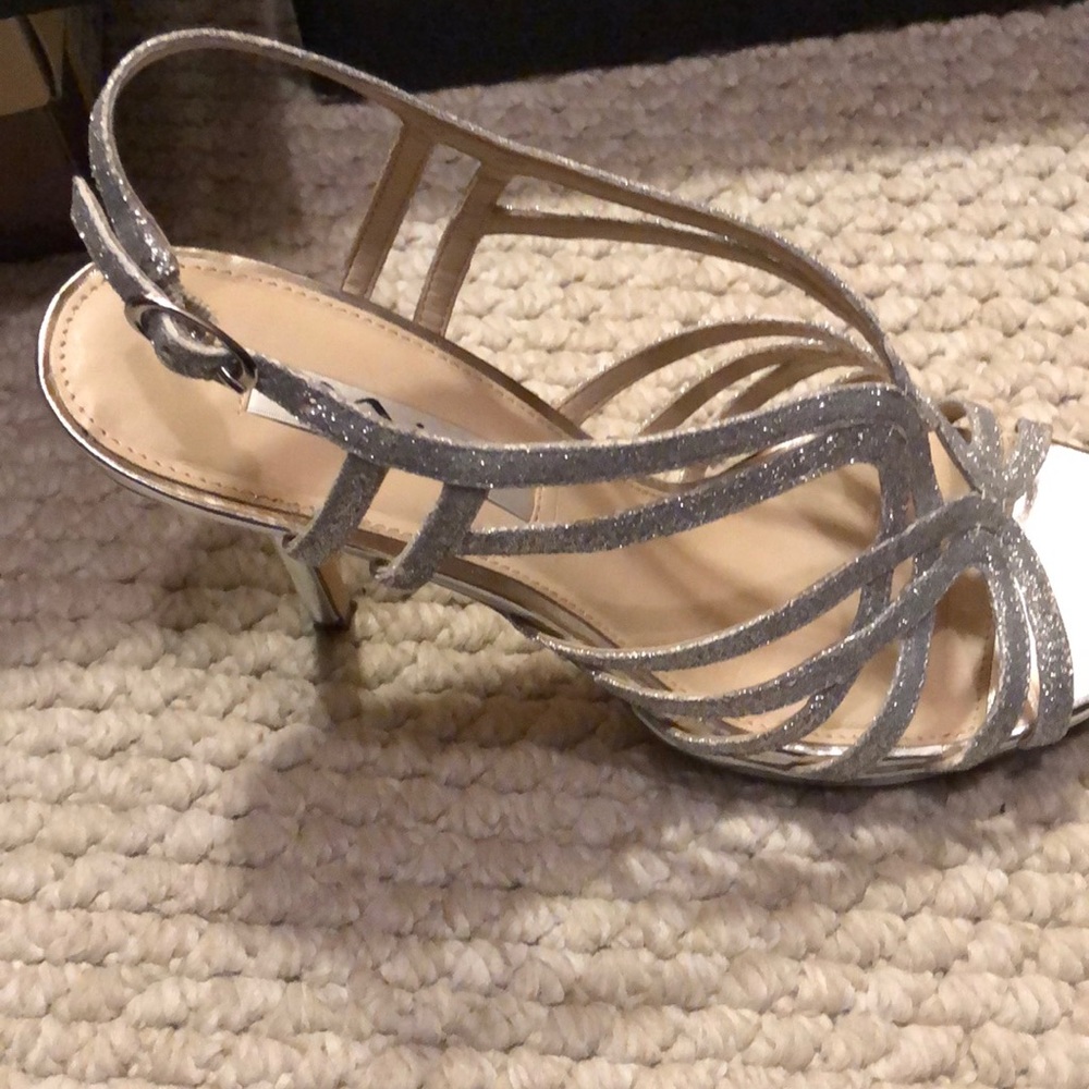 Silver classy sexy heels